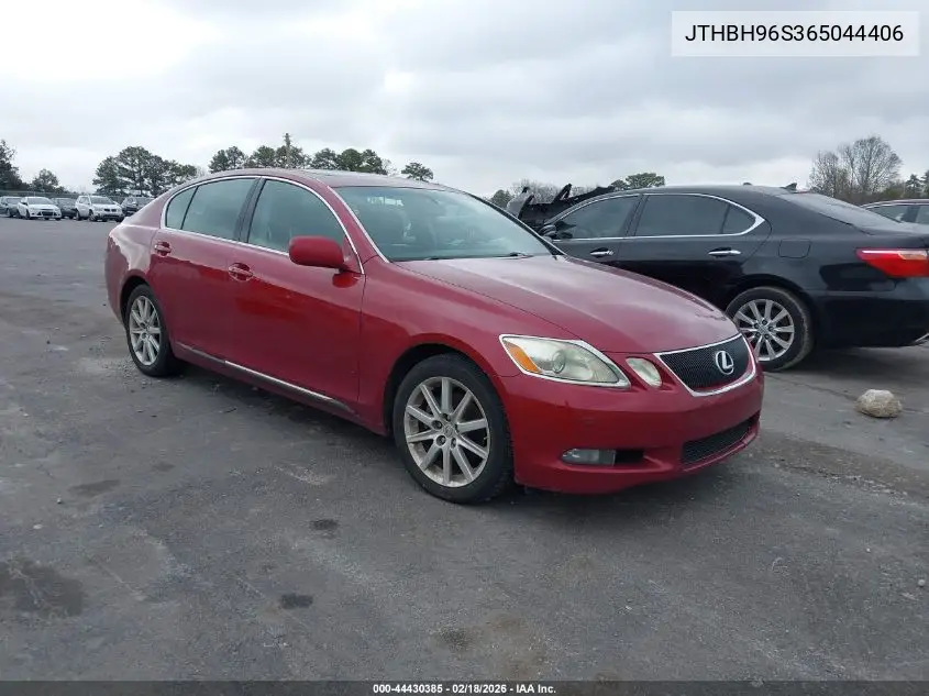 2006 Lexus Gs 300 VIN: JTHBH96S365044406 Lot: 44430385