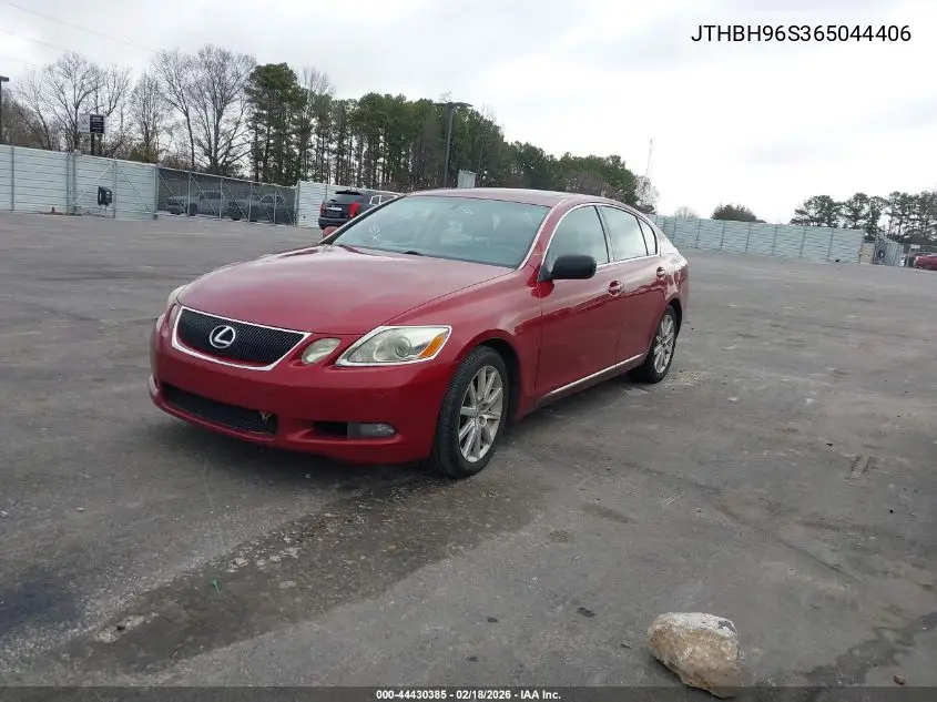 2006 Lexus Gs 300 VIN: JTHBH96S365044406 Lot: 44430385