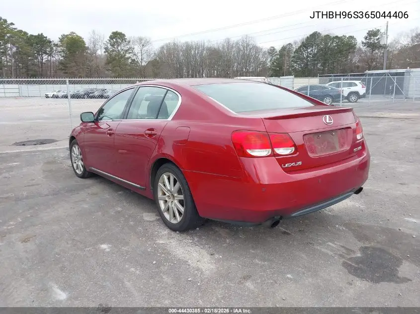 2006 Lexus Gs 300 VIN: JTHBH96S365044406 Lot: 44430385
