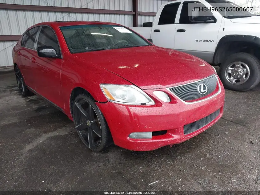 2006 Lexus Gs 300 VIN: JTHBH96S265000607 Lot: 44524052