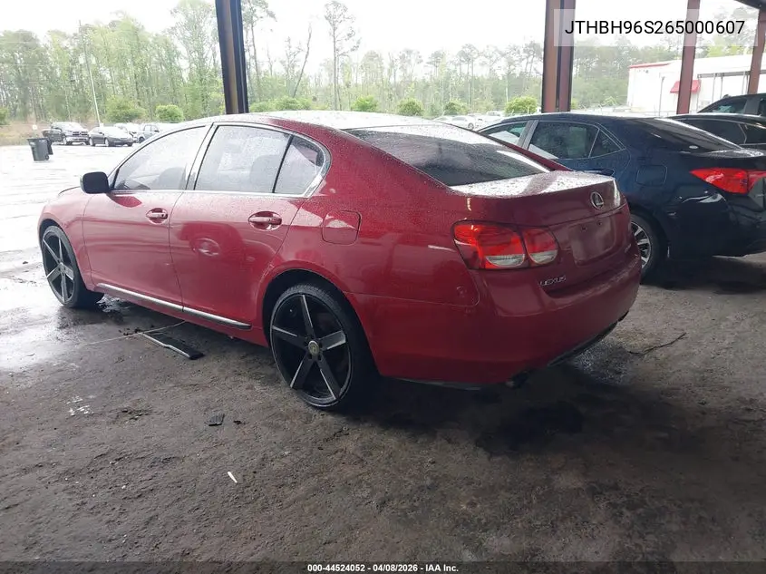 2006 Lexus Gs 300 VIN: JTHBH96S265000607 Lot: 44524052
