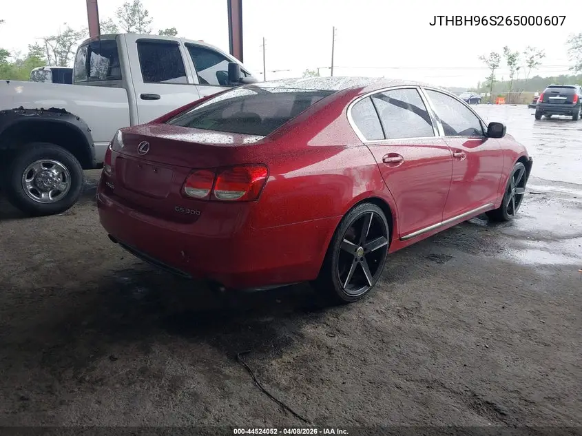 2006 Lexus Gs 300 VIN: JTHBH96S265000607 Lot: 44524052