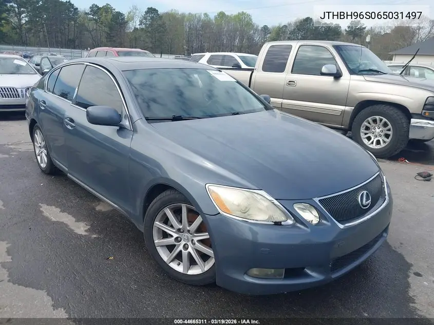 2006 Lexus Gs 300 VIN: JTHBH96S065031497 Lot: 44665311
