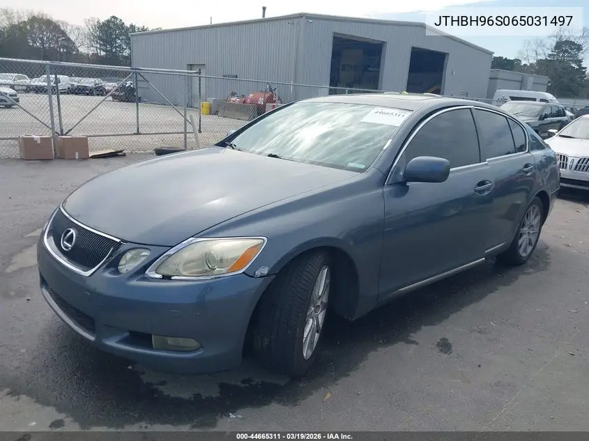 2006 Lexus Gs 300 VIN: JTHBH96S065031497 Lot: 44665311