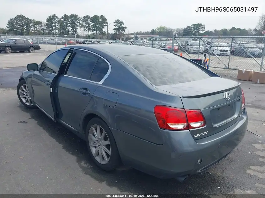 2006 Lexus Gs 300 VIN: JTHBH96S065031497 Lot: 44665311
