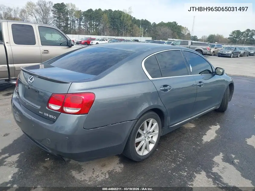 2006 Lexus Gs 300 VIN: JTHBH96S065031497 Lot: 44665311