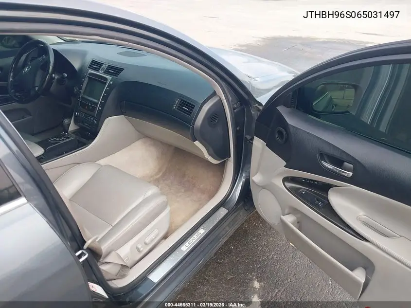 2006 Lexus Gs 300 VIN: JTHBH96S065031497 Lot: 44665311