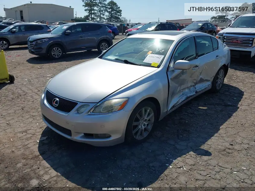 2006 Lexus Gs 300 VIN: JTHBH96S165037597 Lot: 44667502