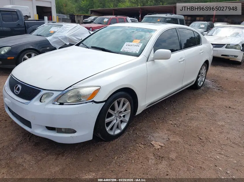 2006 Lexus Gs 300 VIN: JTHBH96S965027948 Lot: 44697599