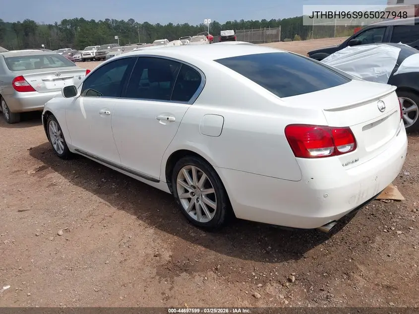 2006 Lexus Gs 300 VIN: JTHBH96S965027948 Lot: 44697599