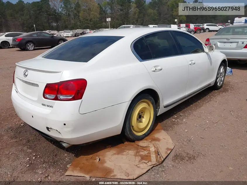2006 Lexus Gs 300 VIN: JTHBH96S965027948 Lot: 44697599