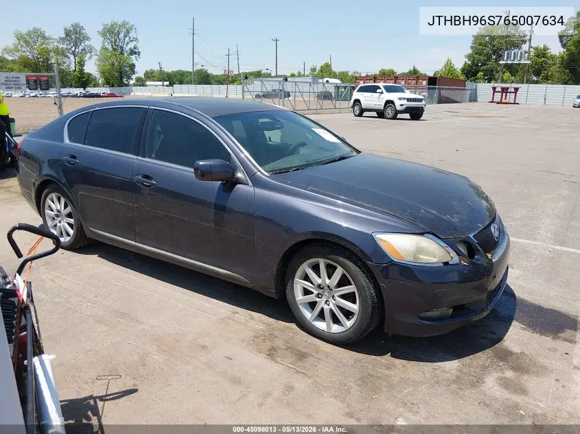 2006 Lexus Gs 300 VIN: JTHBH96S765007634 Lot: 45098013