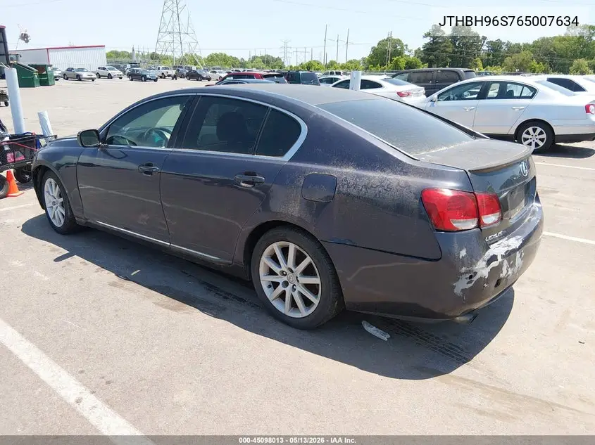 2006 Lexus Gs 300 VIN: JTHBH96S765007634 Lot: 45098013