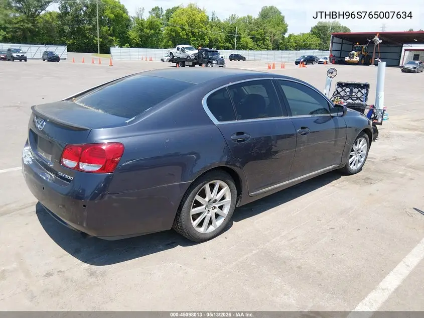 2006 Lexus Gs 300 VIN: JTHBH96S765007634 Lot: 45098013