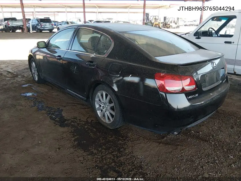 2006 Lexus Gs 300 VIN: JTHBH96S765044294 Lot: 45104813