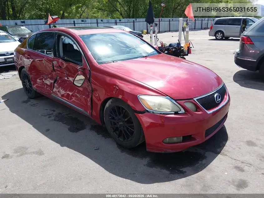 2006 Lexus Gs 300 VIN: JTHBH96S365031655 Lot: 45173042