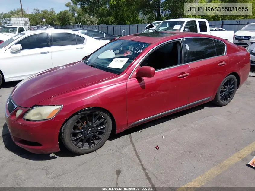 2006 Lexus Gs 300 VIN: JTHBH96S365031655 Lot: 45173042