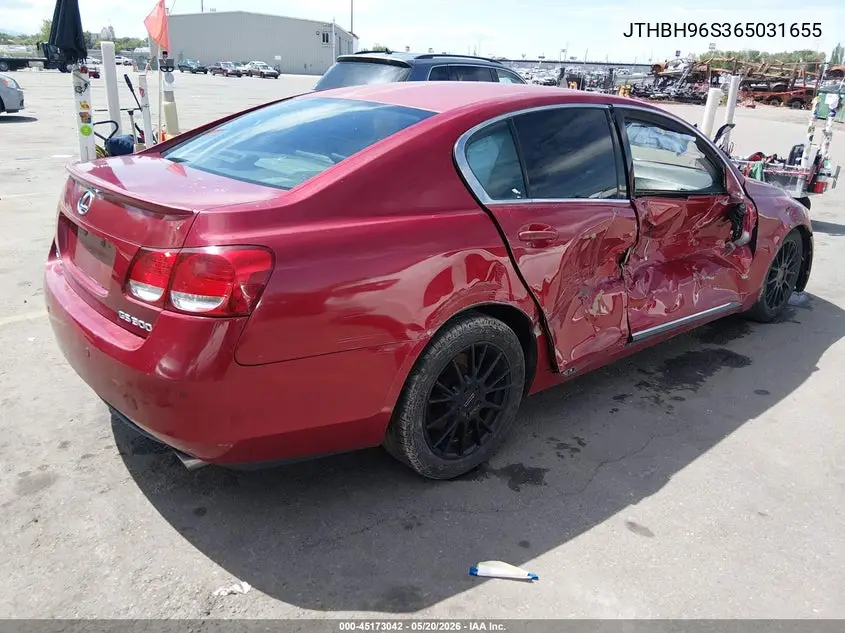 2006 Lexus Gs 300 VIN: JTHBH96S365031655 Lot: 45173042