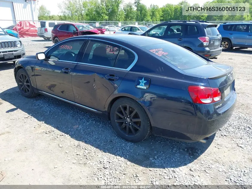 2006 Lexus Gs 300 VIN: JTHCH96S360005123 Lot: 45173460