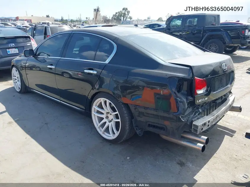 2006 Lexus Gs 300 VIN: JTHBH96S365004097 Lot: 45201418