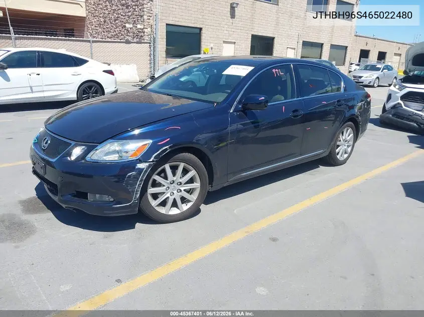 2006 Lexus Gs 300 VIN: JTHBH96S465022480 Lot: 45367401