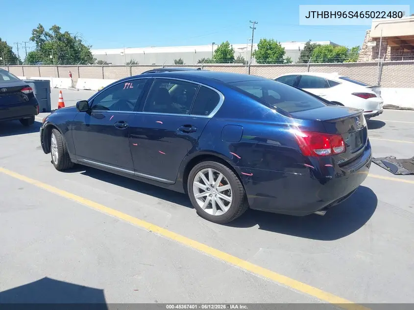 2006 Lexus Gs 300 VIN: JTHBH96S465022480 Lot: 45367401