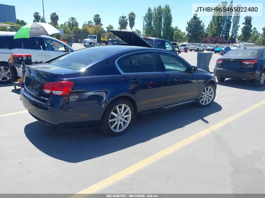 2006 Lexus Gs 300 VIN: JTHBH96S465022480 Lot: 45367401