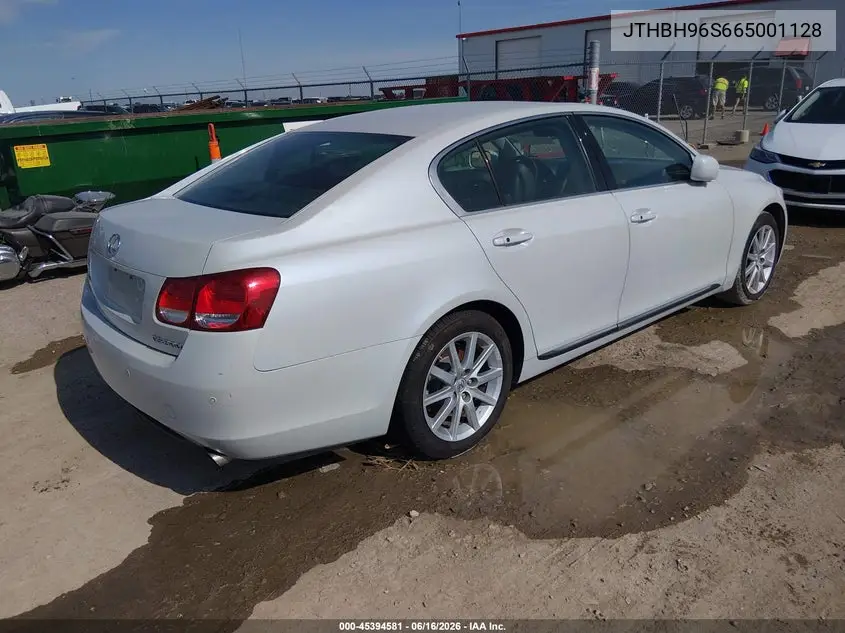 2006 Lexus Gs 300 VIN: JTHBH96S665001128 Lot: 45394581