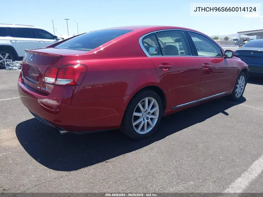 2006 Lexus Gs 300 VIN: JTHCH96S660014124 Lot: 45462884