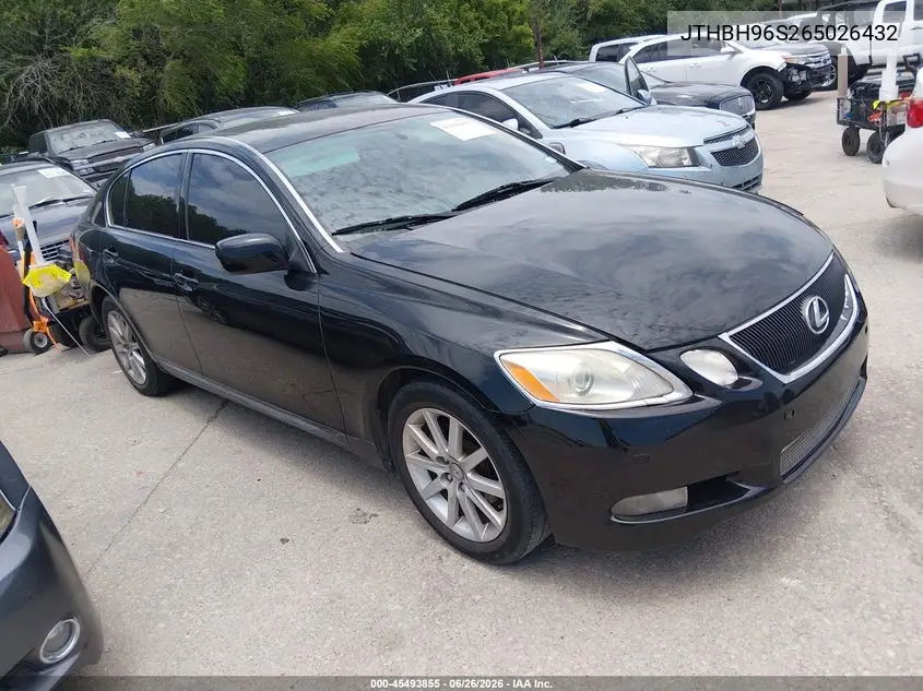 2006 Lexus Gs 300 VIN: JTHBH96S265026432 Lot: 45493855
