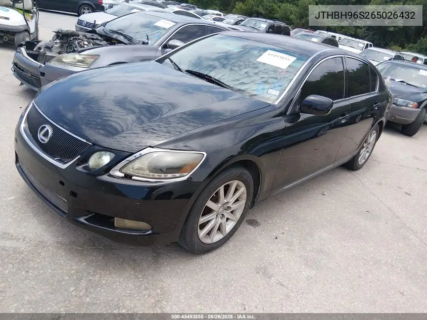 2006 Lexus Gs 300 VIN: JTHBH96S265026432 Lot: 45493855