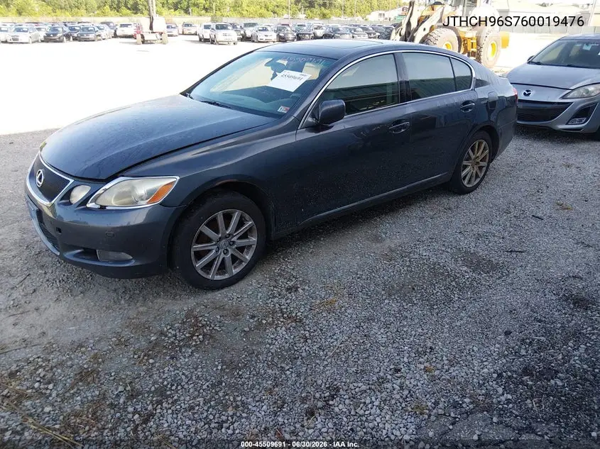 2006 Lexus Gs 300 VIN: JTHCH96S760019476 Lot: 45509691