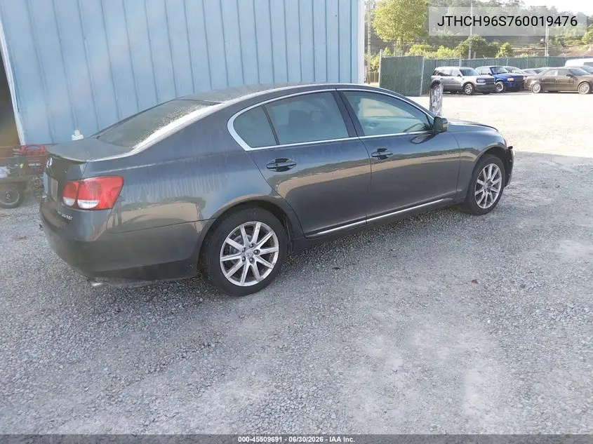 2006 Lexus Gs 300 VIN: JTHCH96S760019476 Lot: 45509691