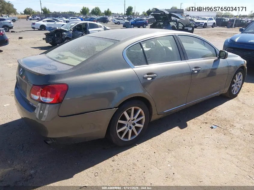 2006 Lexus Gs 300 VIN: JTHBH96S765034171 Lot: 45699860