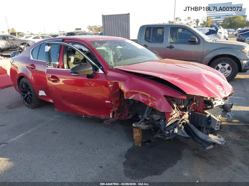 2020 Lexus Gs F VIN: JTHBP1BL7LA003072 Lot: 44467954