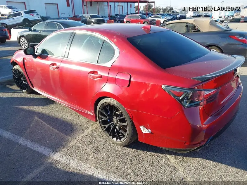 2020 Lexus Gs F VIN: JTHBP1BL7LA003072 Lot: 44467954