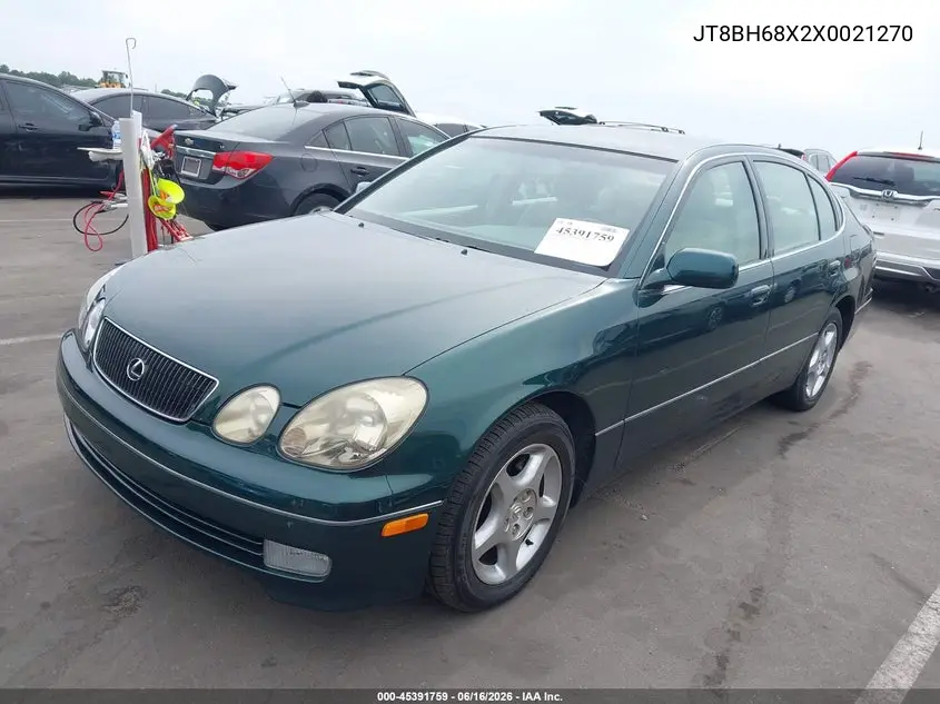 1999 Lexus Gs 400 VIN: JT8BH68X2X0021270 Lot: 45391759
