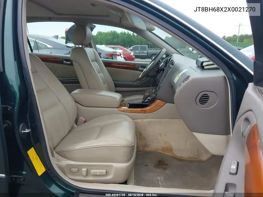 1999 Lexus Gs 400 VIN: JT8BH68X2X0021270 Lot: 45391759