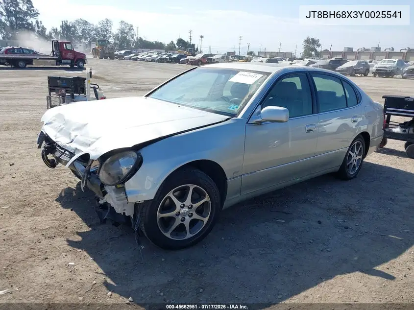 2000 Lexus Gs 400 VIN: JT8BH68X3Y0025541 Lot: 45662951
