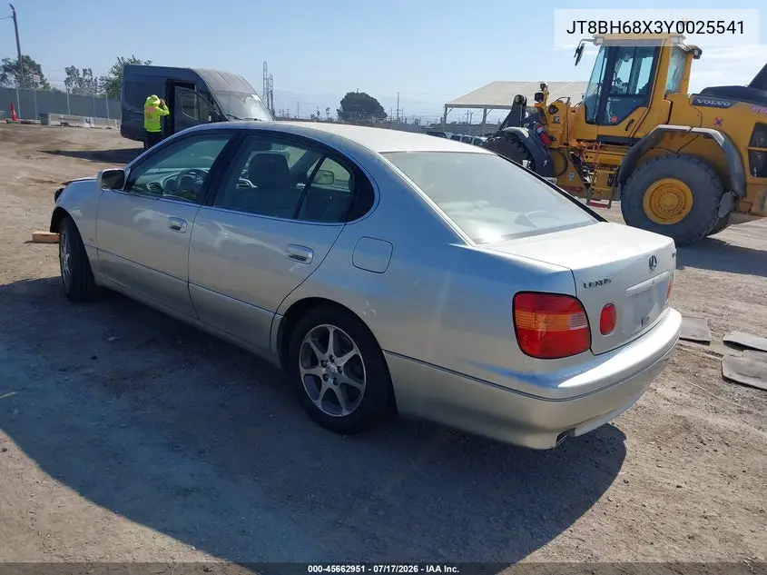 2000 Lexus Gs 400 VIN: JT8BH68X3Y0025541 Lot: 45662951