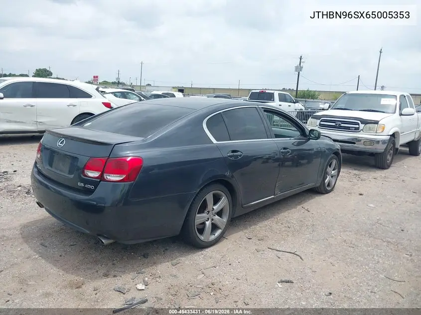 2006 Lexus Gs 430 VIN: JTHBN96SX65005353 Lot: 45433431