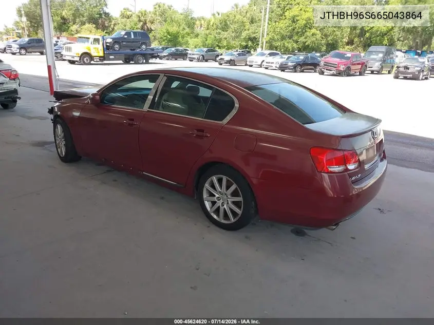 2006 Lexus Gs 300 VIN: JTHBH96S665043864 Lot: 45624620