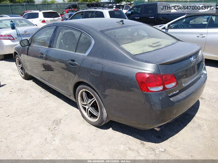 2007 Lexus Gs 350 VIN: JTHCE96S470004377 Lot: 45046208