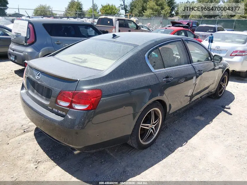2007 Lexus Gs 350 VIN: JTHCE96S470004377 Lot: 45046208