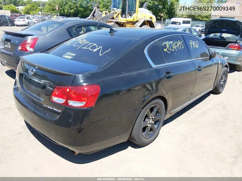 2007 Lexus Gs 350 VIN: JTHCE96S270009349 Lot: 45330081