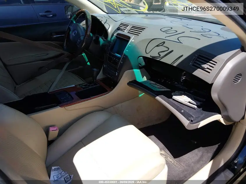 2007 Lexus Gs 350 VIN: JTHCE96S270009349 Lot: 45330081