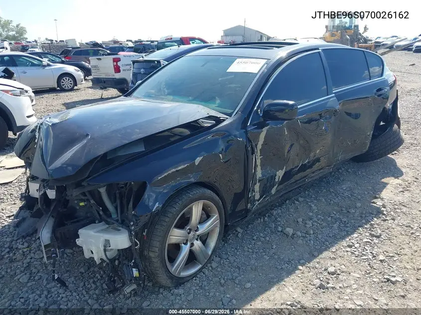 2007 Lexus Gs 350 VIN: JTHBE96S070026162 Lot: 45507000
