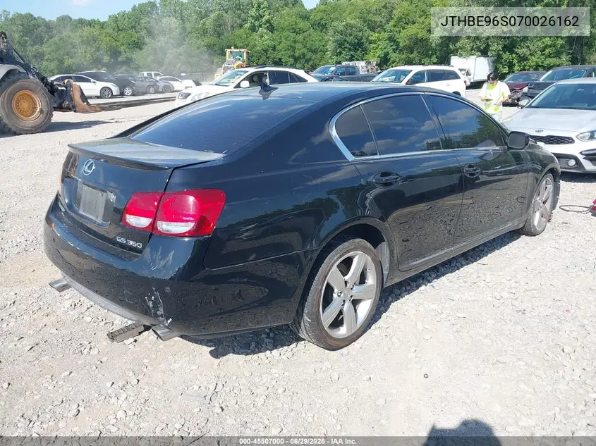 2007 Lexus Gs 350 VIN: JTHBE96S070026162 Lot: 45507000