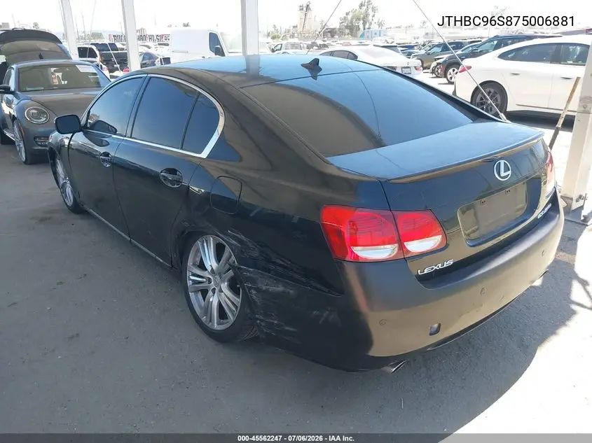 2007 Lexus Gs 450H VIN: JTHBC96S875006881 Lot: 45562247