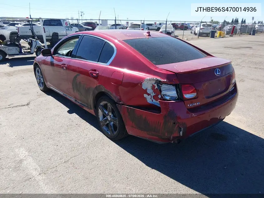 2007 Lexus Gs 350 VIN: JTHBE96S470014936 Lot: 45565625